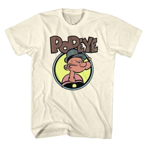 Popeye The Sailor Man Cartoon Popeye Farbe Abzeichen Emblem Herren T-Shirt - Bild 1 von 3