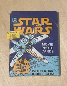 Star Wars Topps 1978 5th Series Factory Sealed Wax Pack Cards Cantina Scene NOS - Picture 1 of 5