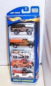 1:64 HOT WHEELS 2000 GIFT PACK HARLEY-DAVIDSON 5 CAR SET #50030 NISB - Picture 1 of 6