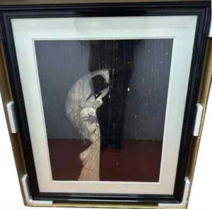 Yoshitaka Amano "Mask" Cibachrome Print Signed Framed ED150 With COA used - Picture 1 of 8