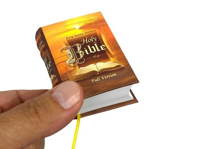 New Magnificent Holy Bible full version King James Miniature Book hardbound - Image 1 of 4