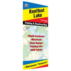 Mapa de pesca en lago Reelfoot-A409 - Imagen 1 de 1