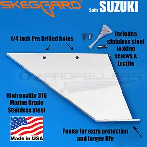 Suzuki DF140 DF140a 4 Strokes (All Years) SKEG GUARD, SKEG PROTECTOR - Picture 1 of 8