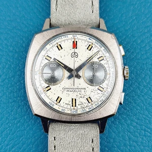 Rare Vintage OLLECH & WAJS Chronograph - Landeron 51 - Ref 1232 - Serviced 01.25 - Picture 1 of 11