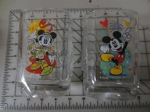2 Mickey Mouse Mc Donald's Mc Donalds 2000 Glasses Magic Kingdom Animal Kingdom - Picture 1 of 1