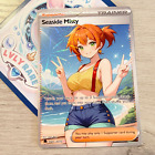 Misty - CUSTOM Holofoil Anime Waifu Trading Card | Seaside Art Set