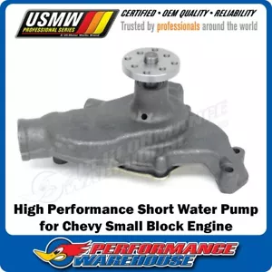 Water Pump suits Chevy Small Block Short SBC, High Performance, US898H - Picture 1 of 5
