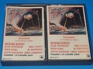 WAR OF THE WORLDS Jeff Wayne's Musical Version Double Audio Cassette VGC - Picture 1 of 6
