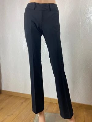 Pantalon habillé femme style business taille basse Regular Fit GREIFF - 34 Noir - Photo 1/4