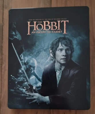 The Hobbit An Unexpected Journey Steelbook Edition Blu Ray Tolkien  - Image 1 of 3