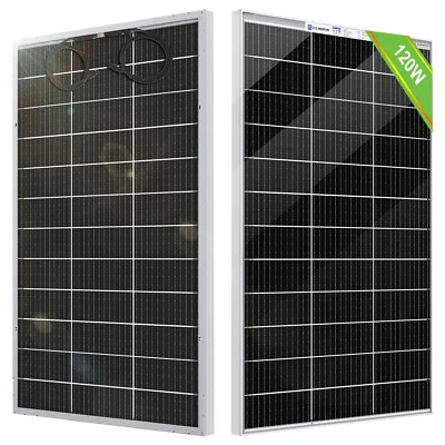120W Bifacial Solar Panel Glass Solar Panel Monocrystalline 12V for Solar Panel Kit - Image 1 of 4