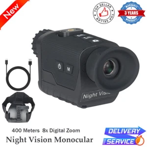 Night Vision Monocular 4K HD 8X Zoom Infrared Digital Night Vision for Hunting - Picture 1 of 12