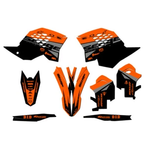 2008-2011 EXC-F BINARY Orange Senge Graphics Kit Compatible with KTM - Picture 1 of 10