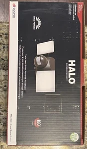 Cooper Halo Outdoor Security Twin Head Solar Powered Floodlight MSLED600 Bronze - Picture 1 of 2