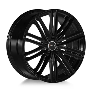 EINE ALUFELGE AC-M08 20x9,5 5x130 Et.71 Cb.71,6 SCHWARZ - Bild 1 von 1