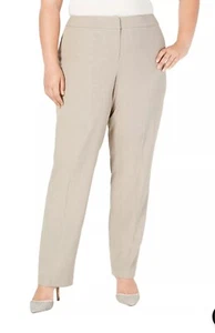 NWT Nine West Womens The Modern Casual Trouser Pants, Brown, Size 22W MSRP $79 - Picture 1 of 13