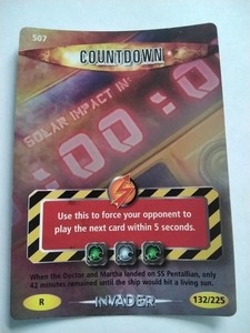 Doctor Who Battles in time Invader 2007 - 507 Countdown 132/225