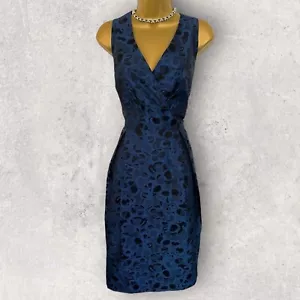 Vestido de fiesta Marella by Max Mara para mujer azul marino negro sin mangas Reino Unido 14 - Imagen 1 de 5