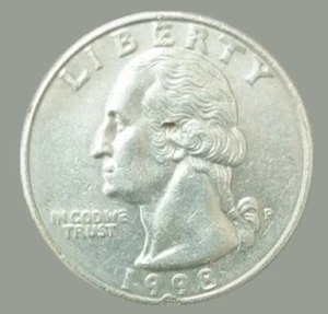 1998 P - AU Washington Quarter - Die Break ERROR - Picture 1 of 5