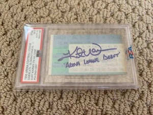 Kurt Warner Signed Arena League Debut Ticket PSA 5/10 Auto Pop 1 0 Higher HOF - Picture 1 of 2