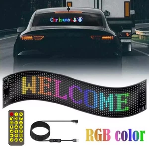 LED Auto Display Laufschrift Werbung Reklame Lauftext Scrollen Display Flexibel - Bild 1 von 29