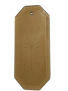 PERFECT! Chandelier Glass Panel Pane Lines Star Panels Beveled Brown Smoke - Picture 1 of 7