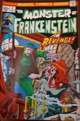 Marvel Comics Frankenstein Monster of Revenge-May 3 #02165 Twenty Cent - Image 1 of 4