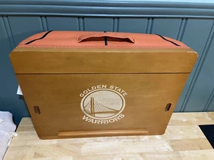 POTTERY BARN NBA Wood Wooden Golden State Warriors SUPER STORAGE LAP DESK 2017 - Afbeelding 1 van 21