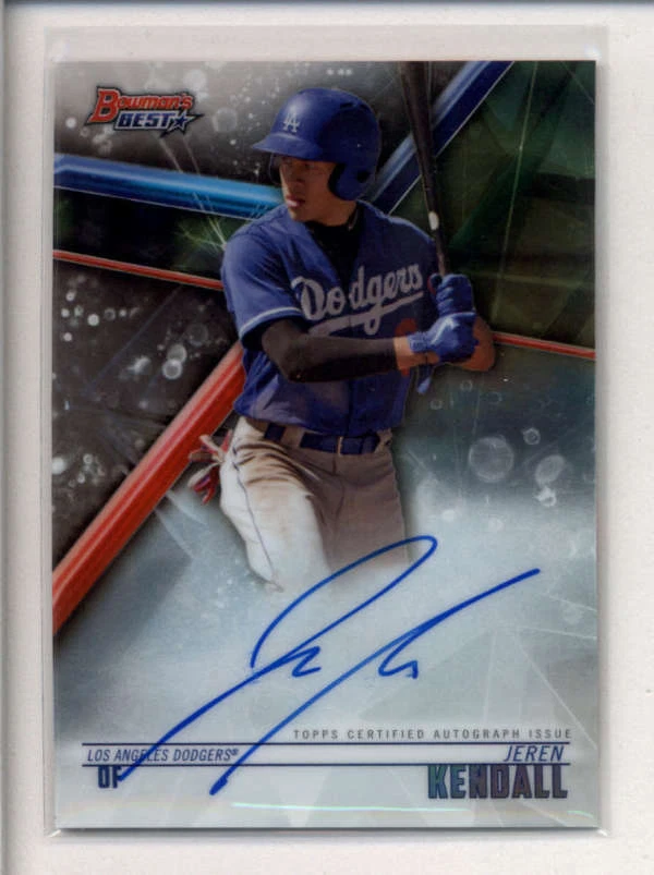 JEREN KENDALL 2018 BOWMAN'S BEST ROOKIE AUTOGRAPH AUTO AK1868 - Image 1 of 1