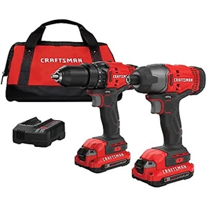 CRAFTSMAN V20* Cordless Drill Combo Kit, 2 Tool (CMCK200C2) - Picture 1 of 10