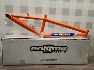 Enigma Racing Bmx Old School Bike Frame AL PRO Orange Rare New ✅