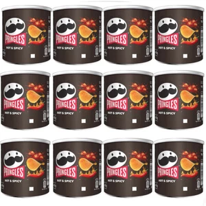 Pringles Hot und Spicy Stapelchips würzig und scharf 40g 12er Pack - Bild 1 von 1