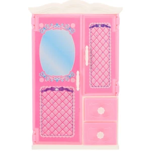Mini Wardrobe Toys Miniatures Dollhouse Accessories Bedroom Furniture - Picture 1 of 12