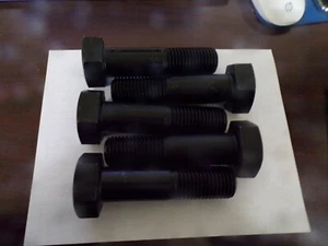Fabory 1-1/4"-7 Steel Structural Bolt, 5"L, Plain Finish, 5 PK Plain Steel mj - Picture 1 of 5