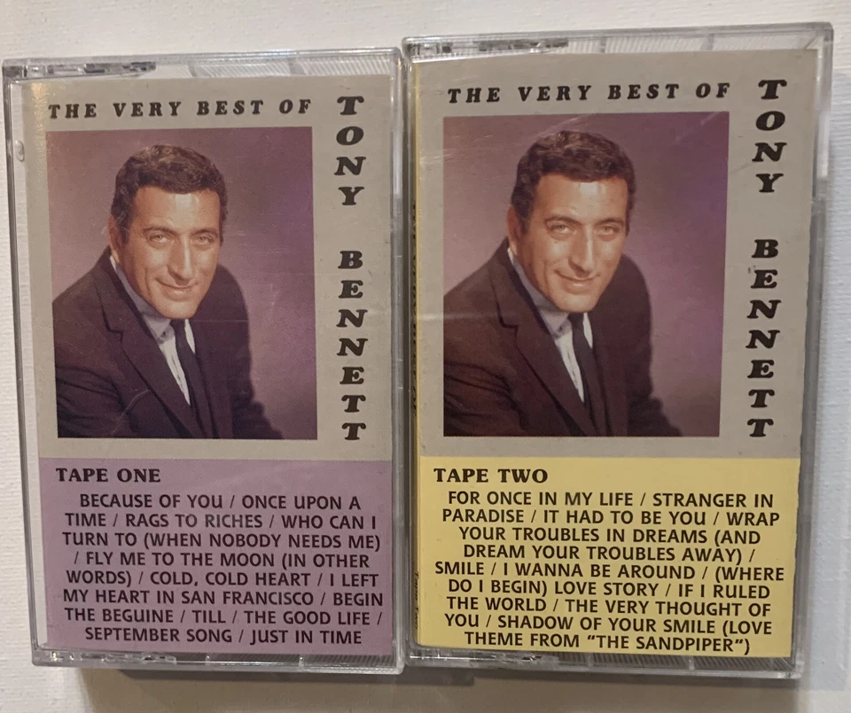 Tony Bennett The Very Best Cassette Tape 1 + 2 Two Separate Cassettes - Image 1 of 1