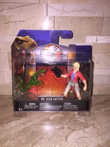 COLECCIÓN JURASSIC WORLD LEGACY DR ELLIE SATTLER CON FIGURA DE DINOSAURIO - Imagen 1 de 5