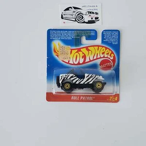 1995 Hot Wheels Roll Patrol Jeep Roarin Rods Rare Short Card - Bild 1 von 2