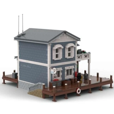 MOC-74199 Charter and Dive Shop Modular Building with Interior 3593 Pieces New - Image 1 of 4