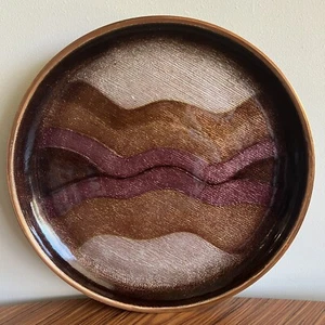 Studio Del Campo Mid Century Italien emailliert Wandbild Ladegerät Schale 1978 - Bild 1 von 13