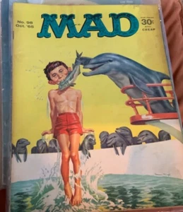 Vintage MAD Comic Humor Magazine #98 Dolphin October 1965 - Picture 1 of 3
