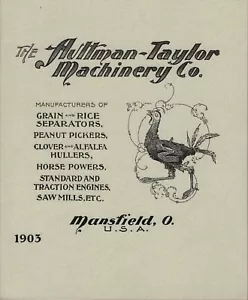 The Aultman-Taylor Machinery Co. 1903 Catalog - reprint - Picture 1 of 5