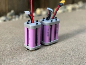 3D Printed 18650 Battery Pack Cap Holder 6s and 4s (2 PCS) - Picture 1 of 3