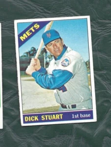 Tarjeta de béisbol 1966 Topps #480 Dick Stuart New York Mets EX - Imagen 1 de 2