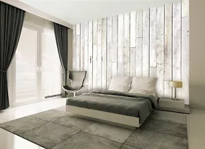 CARTA DA PARATI IN LEGNO BIANCO CARTA DA PARETE POSTER SOGGIORNO LETTO MURALES NUOVO DESIGN - Foto 1 di 1