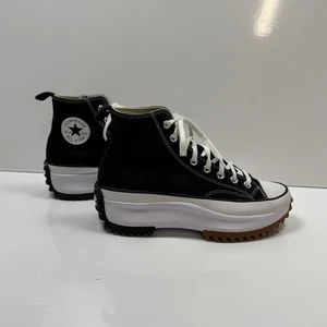Converse Run Star Hike Hi Negro Blanco/Goma Miel 166800C Reino Unido 7 UE 42 - Imagen 1 de 20