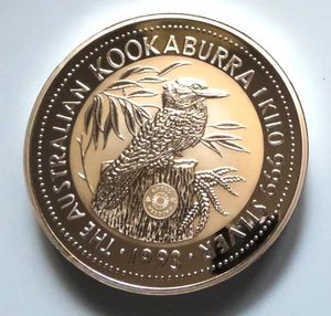 Australia. 1993 1 Kilo - Silver Kookaburra..Japanese Royal Wedding Privy.. BU - Picture 1 of 10