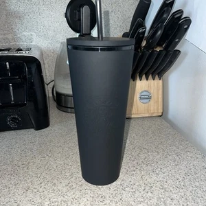 Neu mit Etikett Starbucks Mexico mattschwarz Soft Touch Venti Cold Cup Becher 24 Unzen - Bild 1 von 5