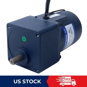 40W 110VAC 60Hz 9-155RPM 90mm Spur Gearbox Single-phase AC Variable Speed Motor - Picture 1 of 8