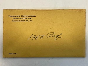 SIN ABRIR PRECINTADO 1963 P.C. SOBRE MANILLA, JUEGO DE PRUEBA DE PLATA - Imagen 1 de 2