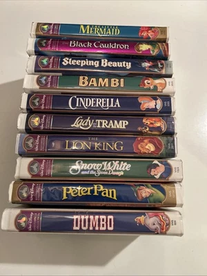 Walt Disney Masterpiece Collection VHS Lot Of 10 Classics ￼ - Image 1 of 4
